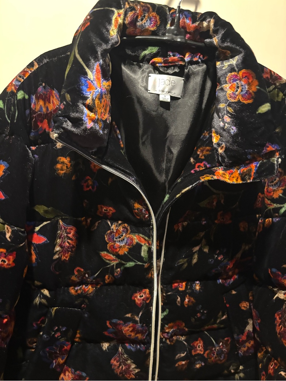 Johnny Was-Jade Velvet Puffer Jacket NWOT-Size S